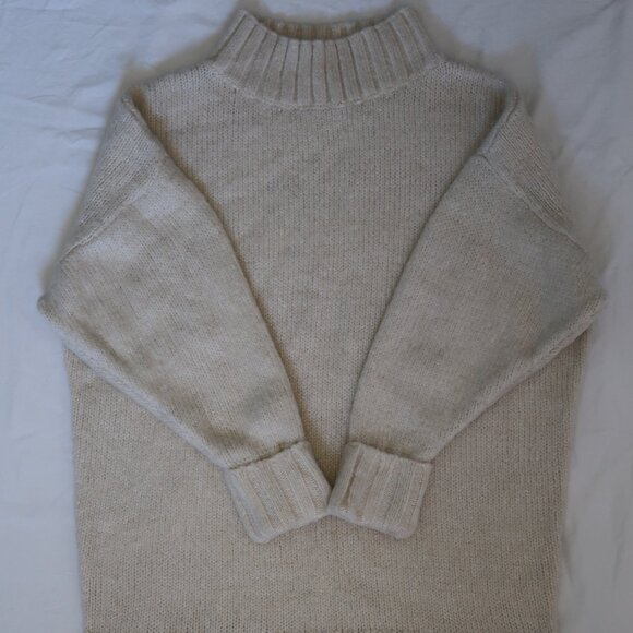 Express X You Metallic Turtleneck Sweater Dress - Picture 2 of 5